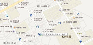 （四川省红十字卫生学校）地理位置